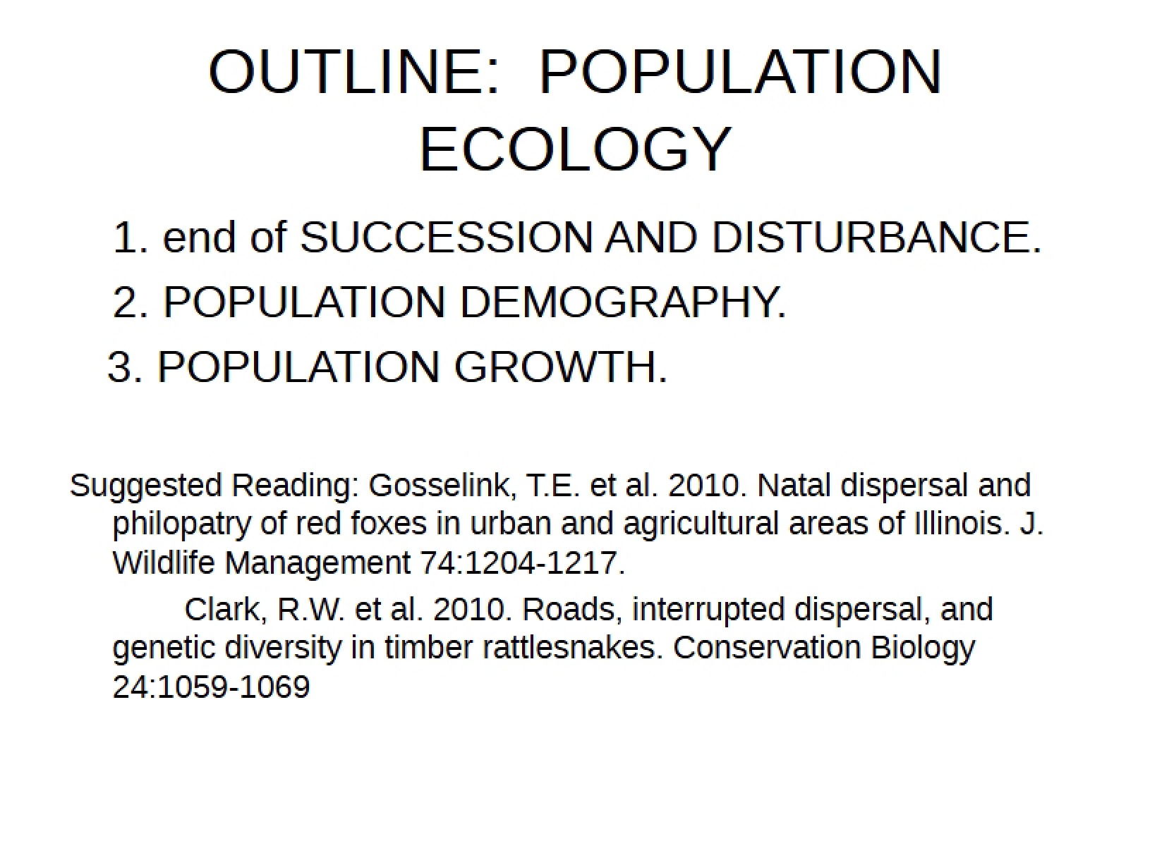 Ecology of Populations (2.4)