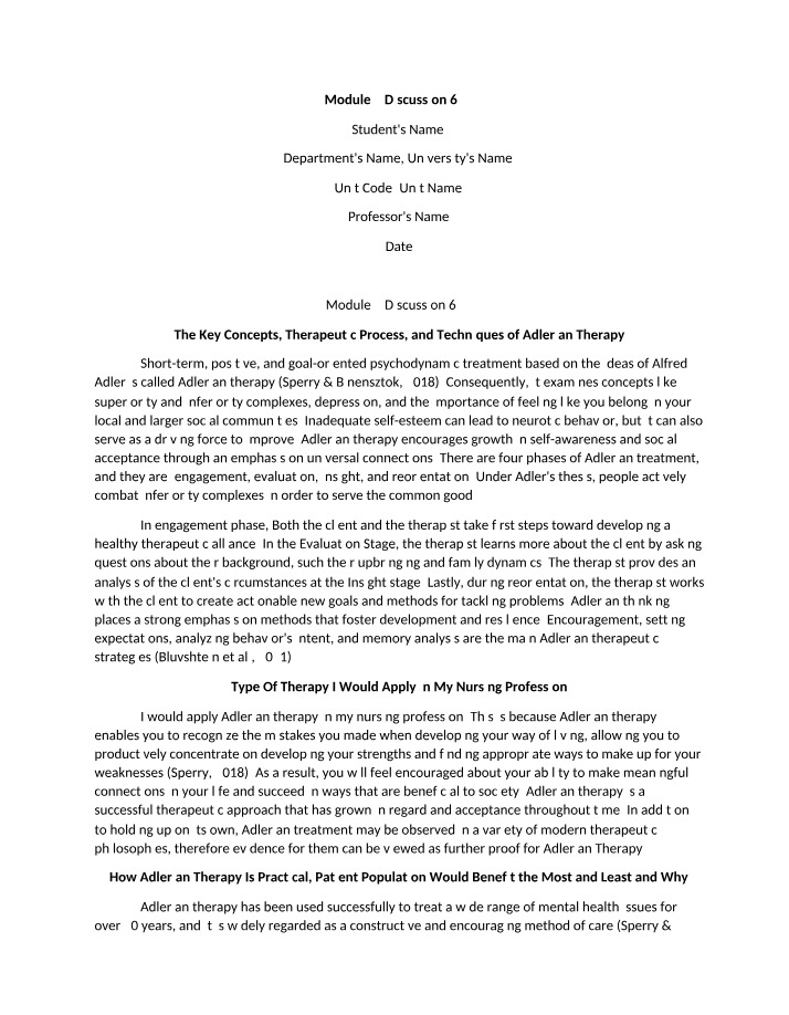 Discussion for Module 2 (674)