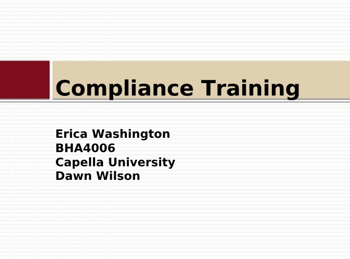 Compliance Training - Ethics, Regulations, and Best Practices