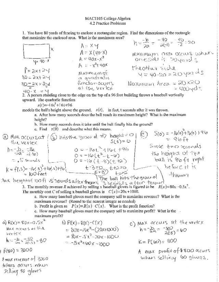 MAC1105 - 4.2 Practice Problems