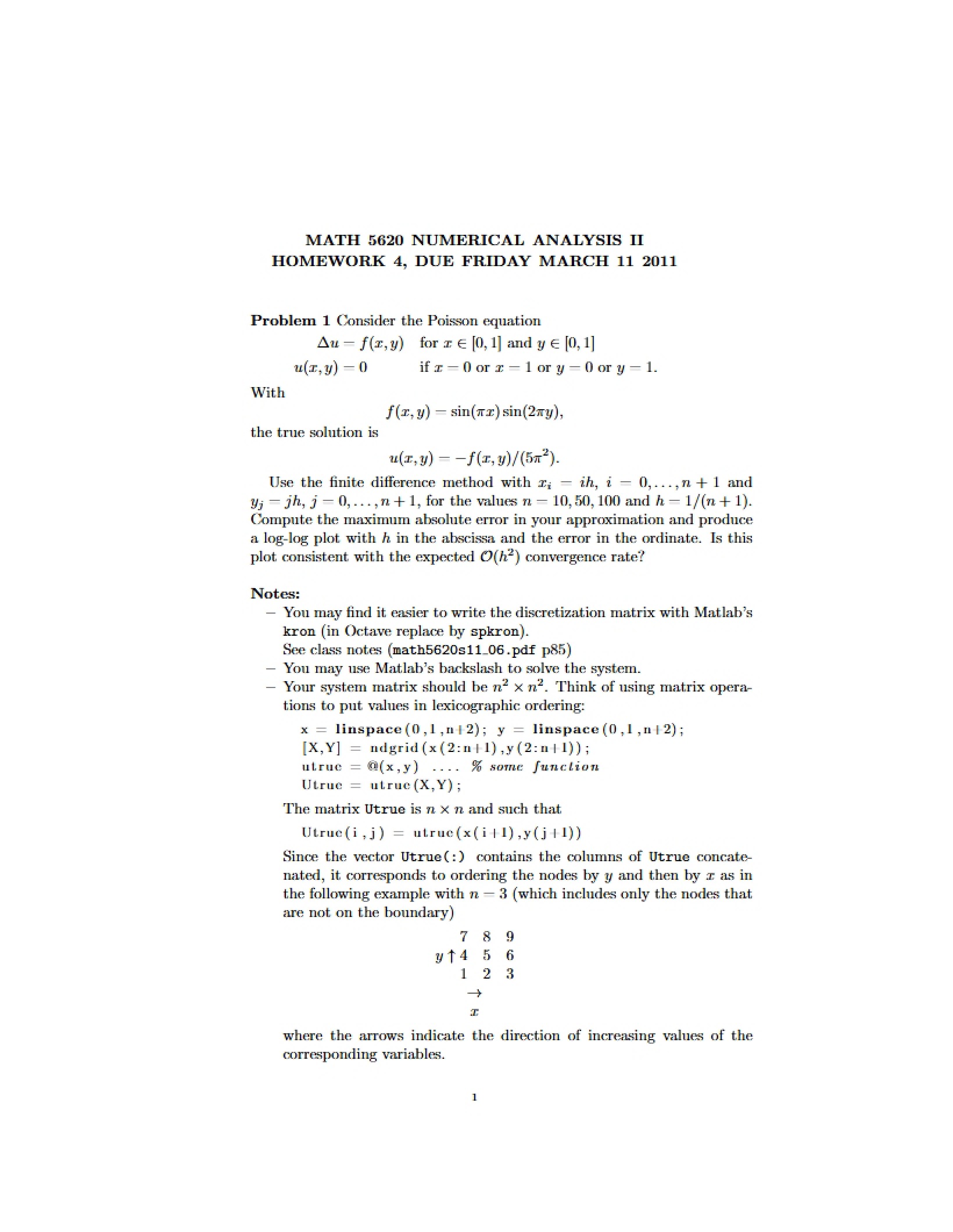 Fourth Homework