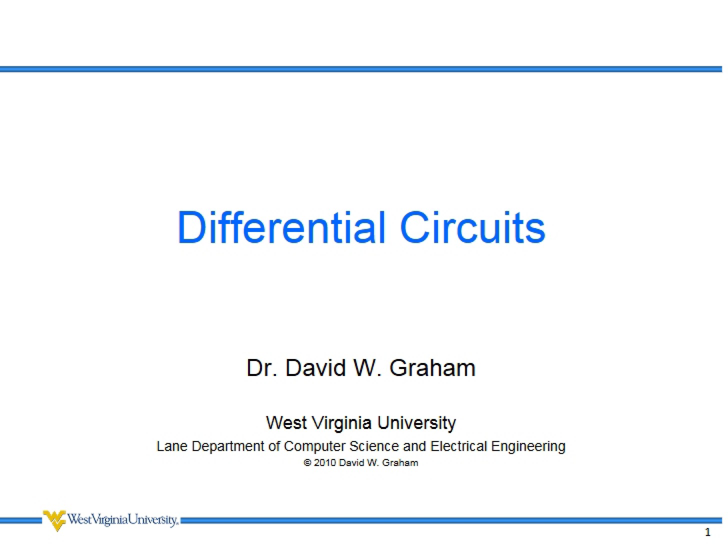 Circuits Differential