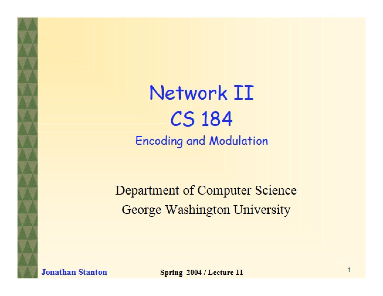 Encoding and Modulation