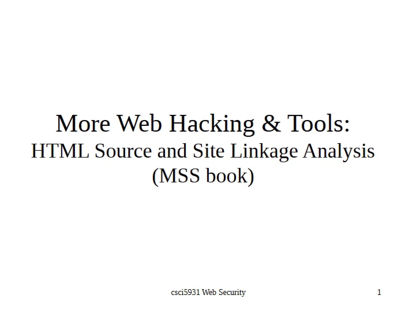 Additional Web Hacking Tools