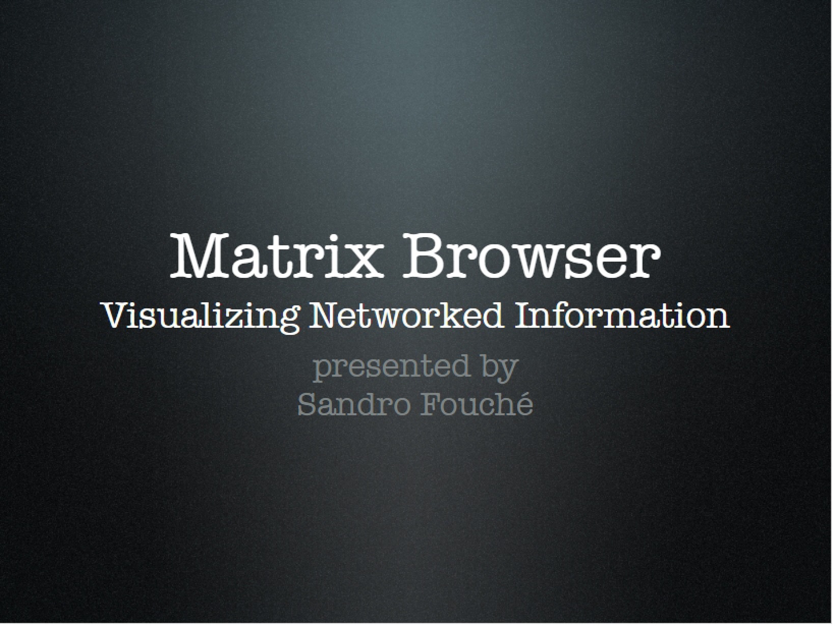 Browser for Matrix