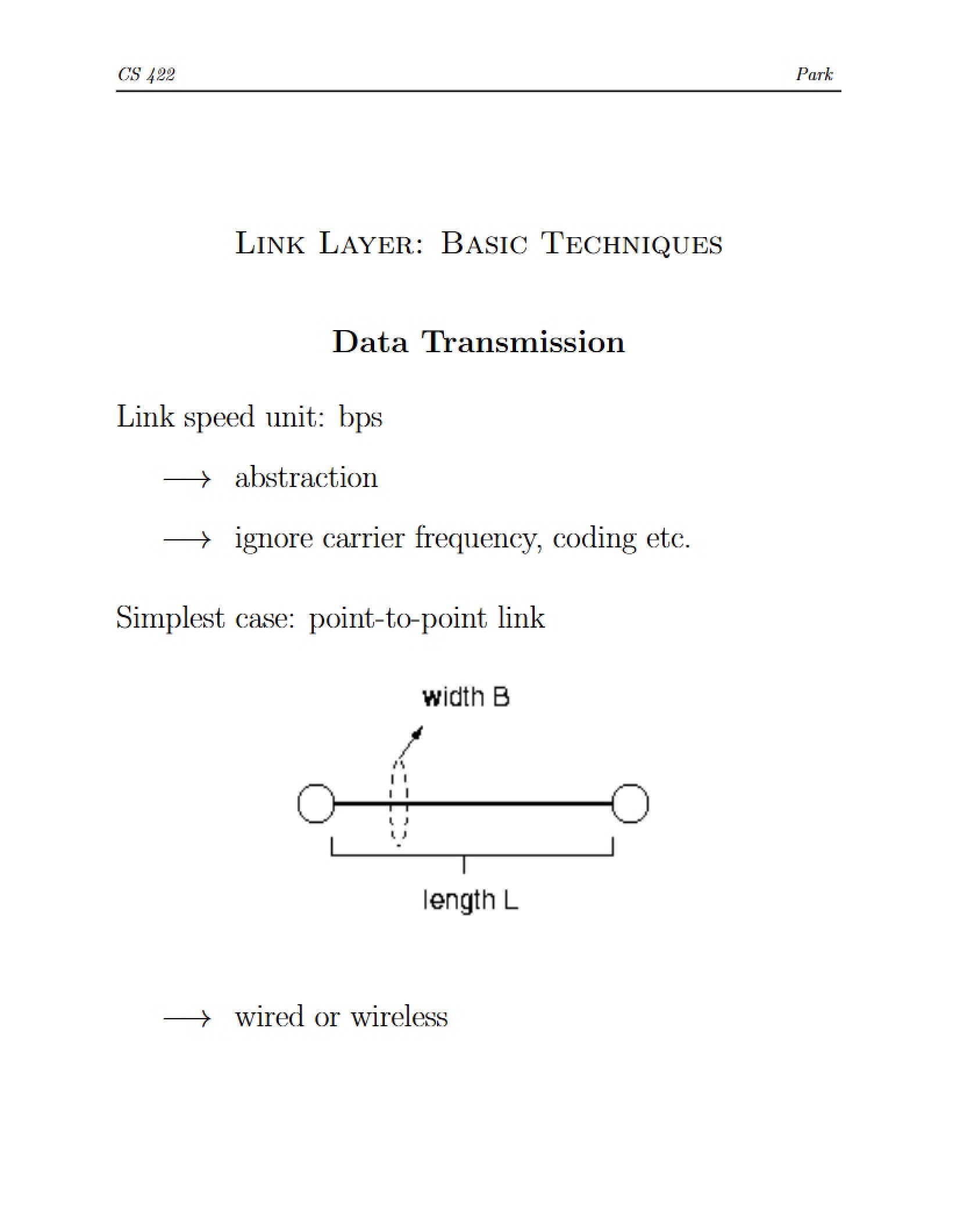 Transmission of Data