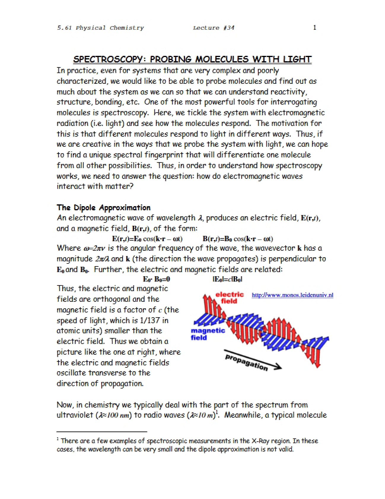 Light Probing of Molecules