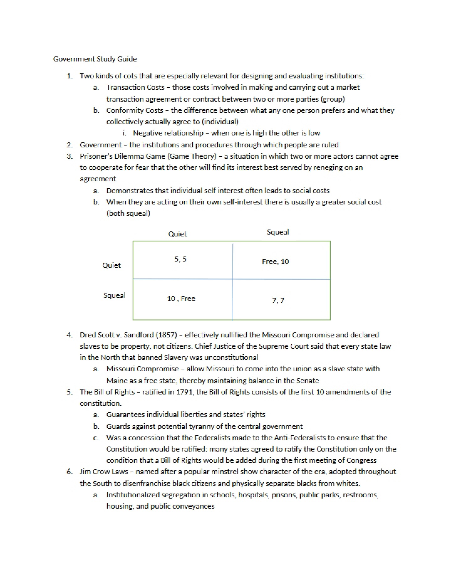 Guide for Government Study