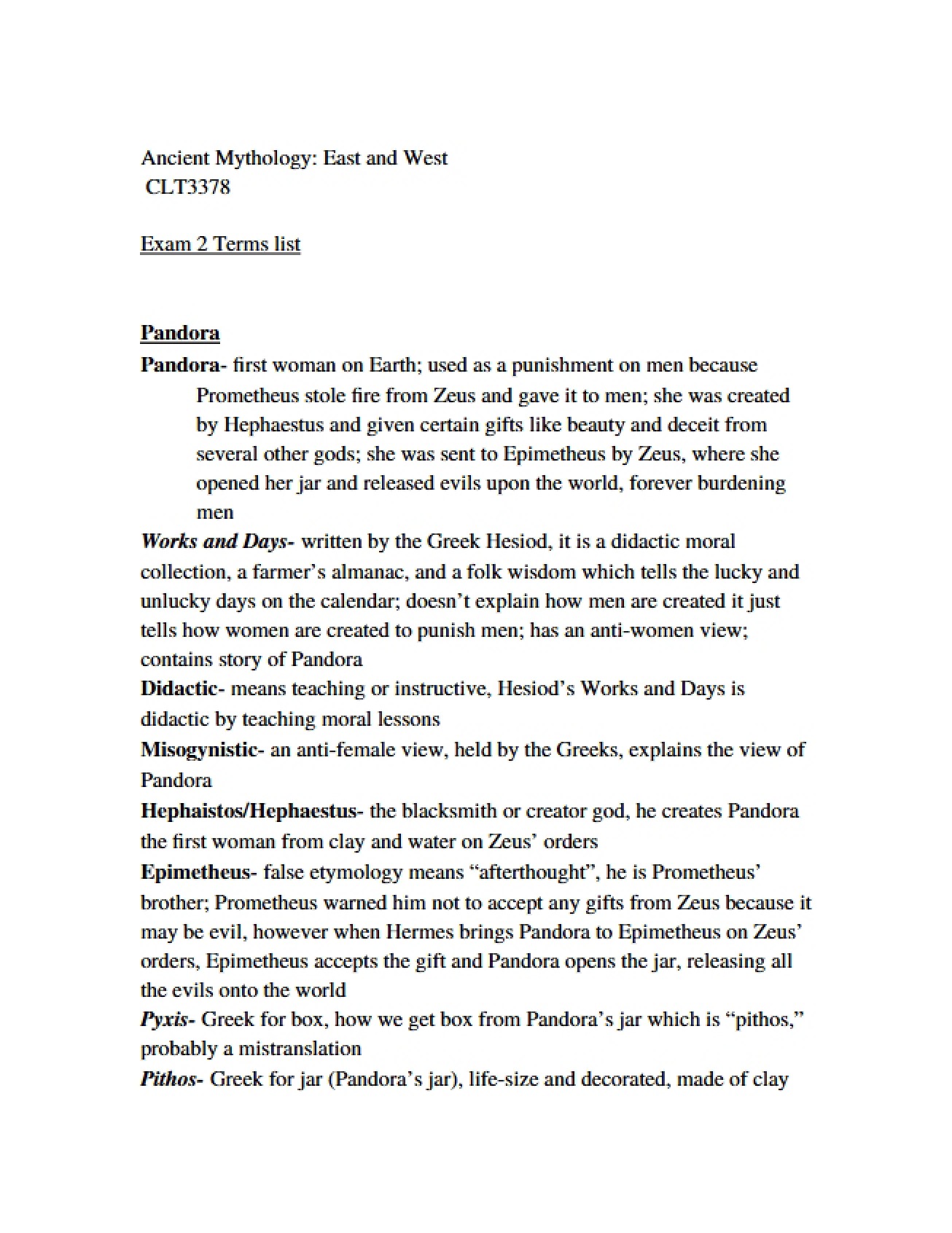 Ancient Mythology of the East and West Part 3
