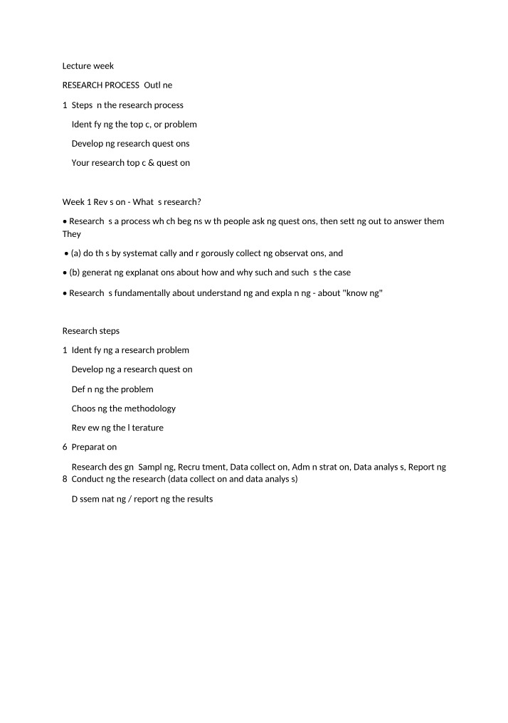 Week 3 Lecture Notes