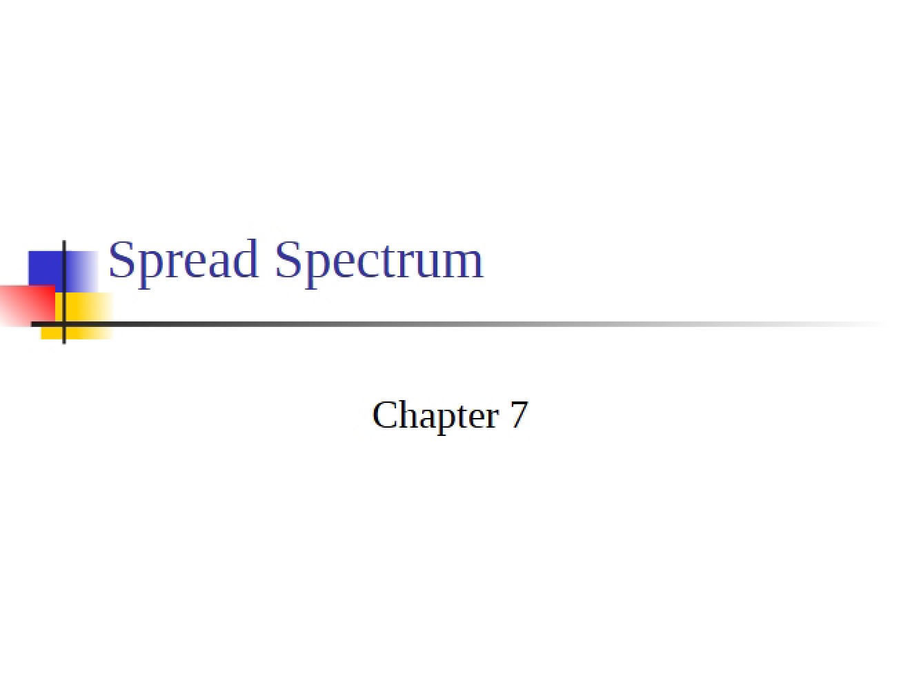Spectrum Spreading