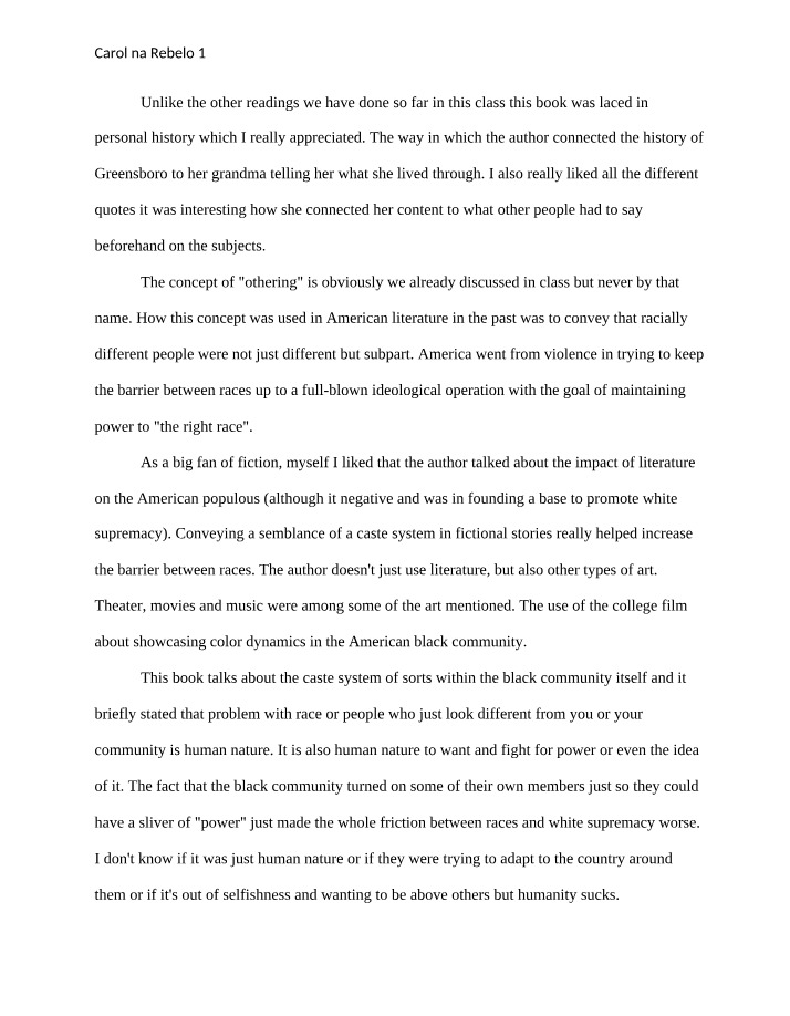 Impact of Literature and Art on American Race Relations