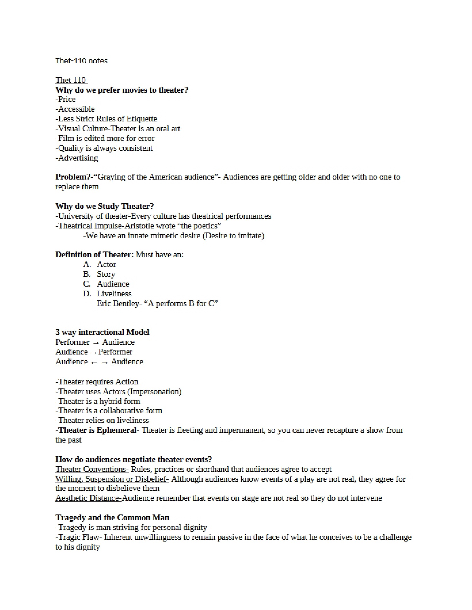 Lecture Notes