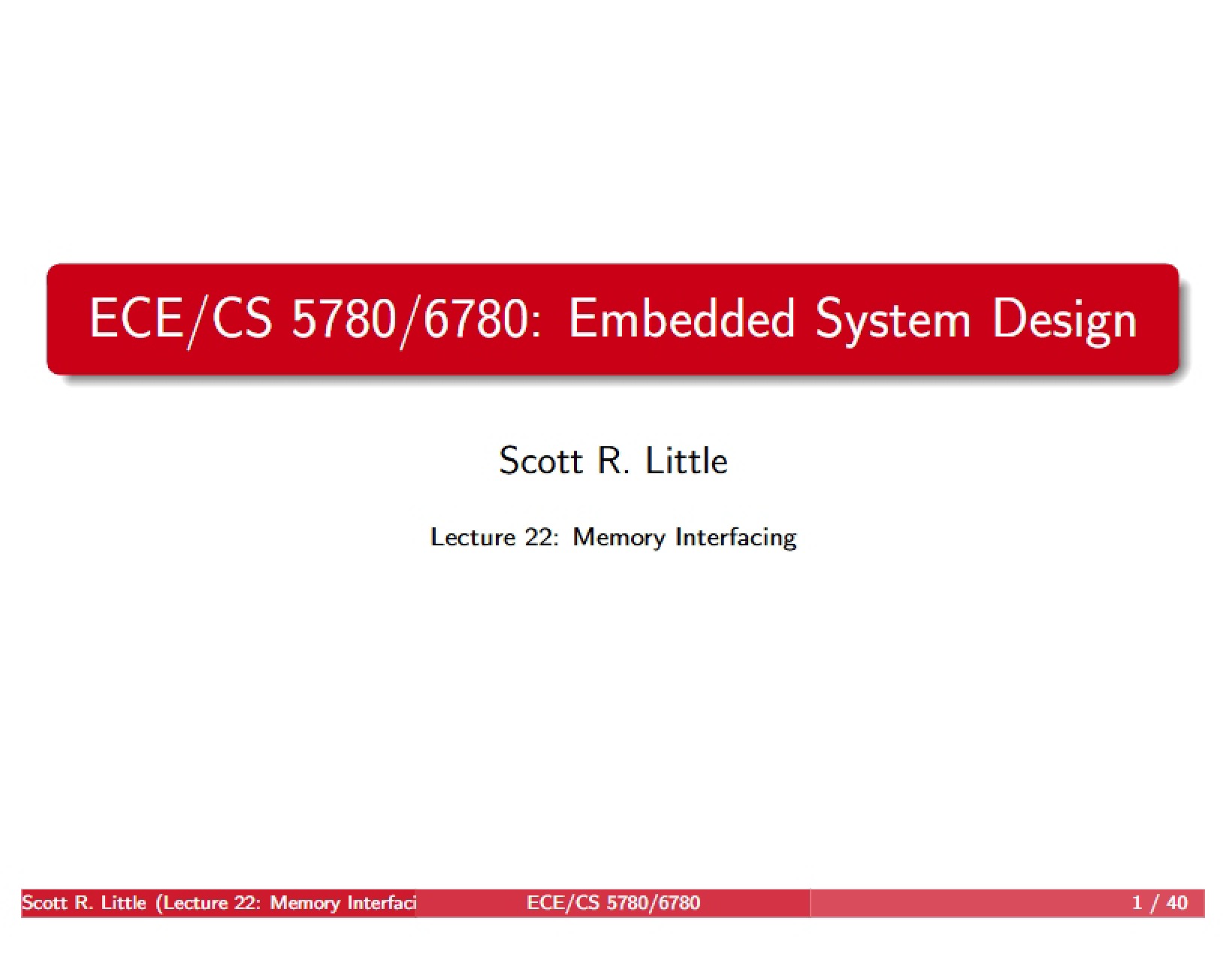 Notes on Embedded System Design