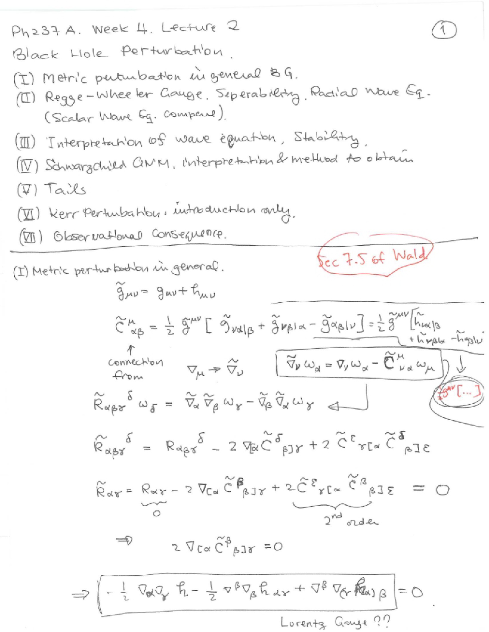 Lecture Notes PH 237