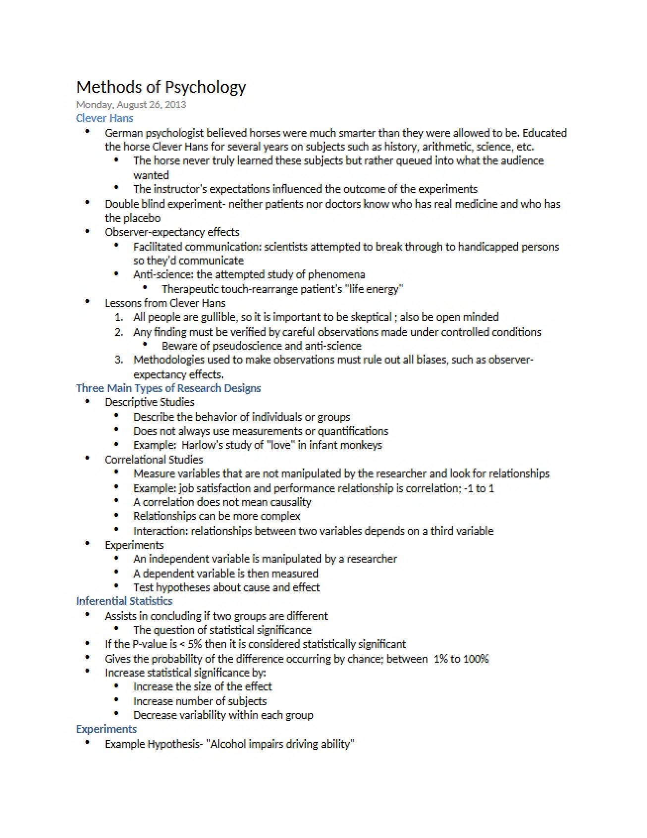 Psychological Methods