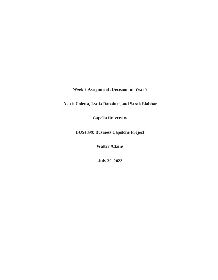 Week 3 Capstone Project