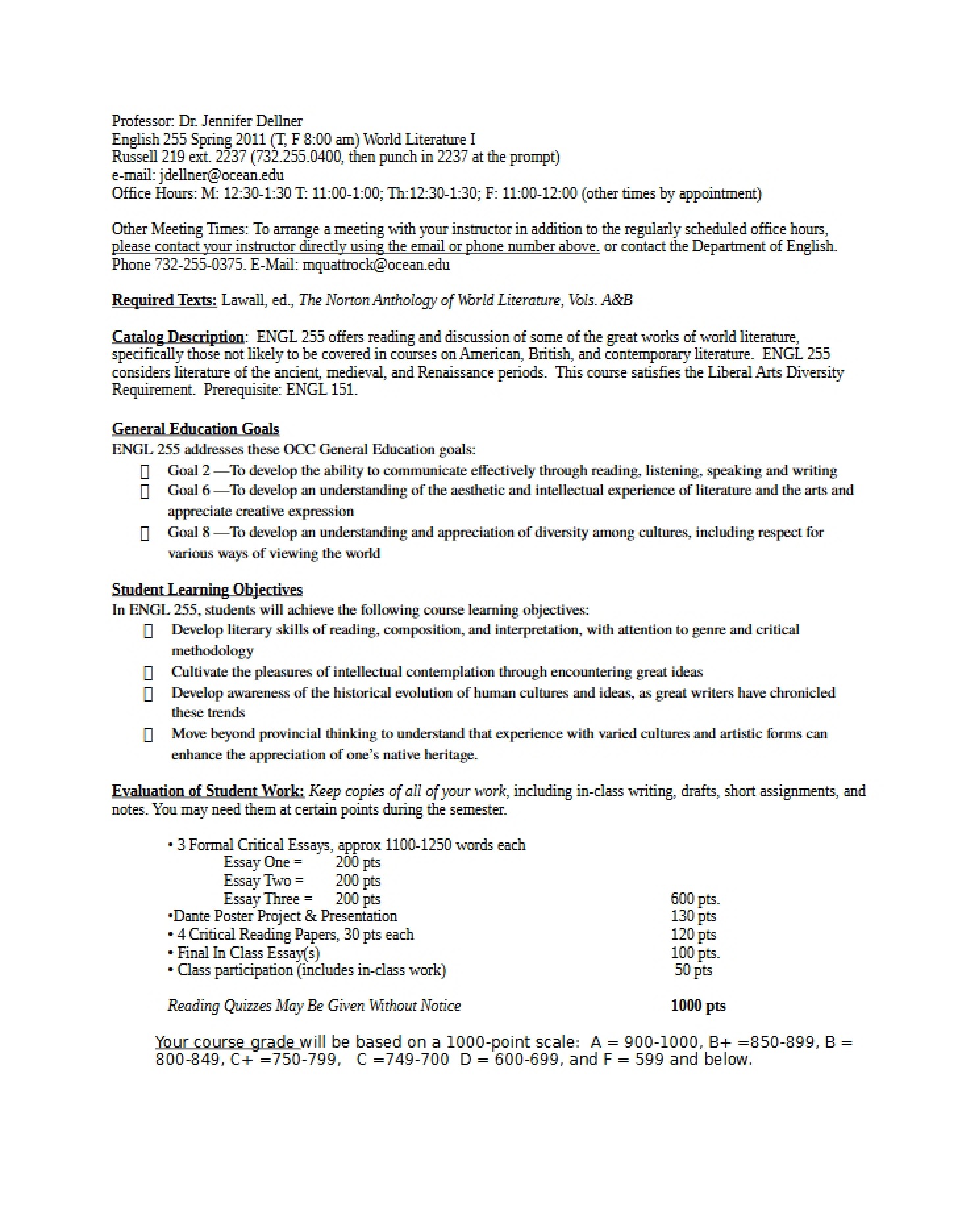 Course Policies