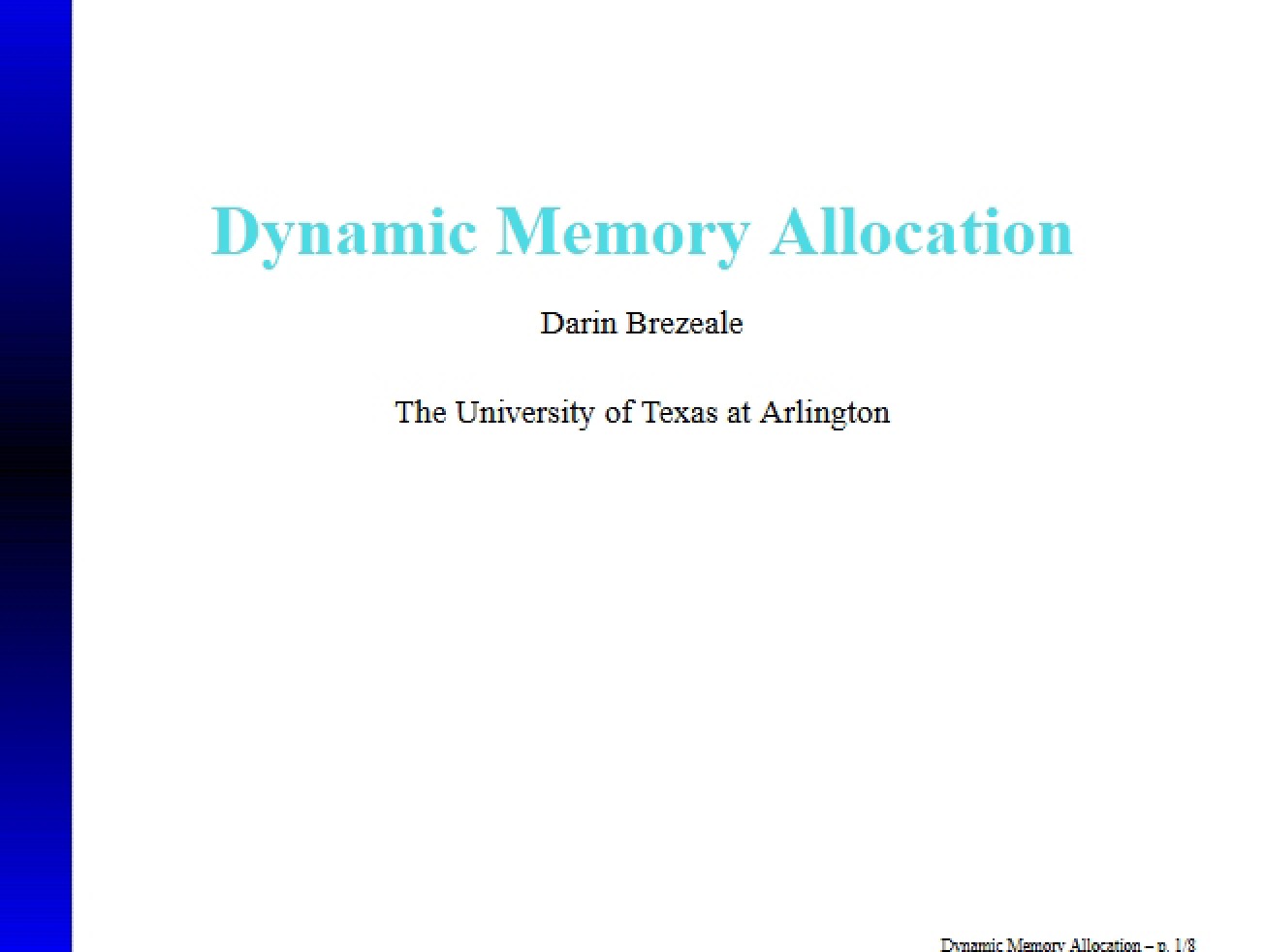 Memory Dynamic