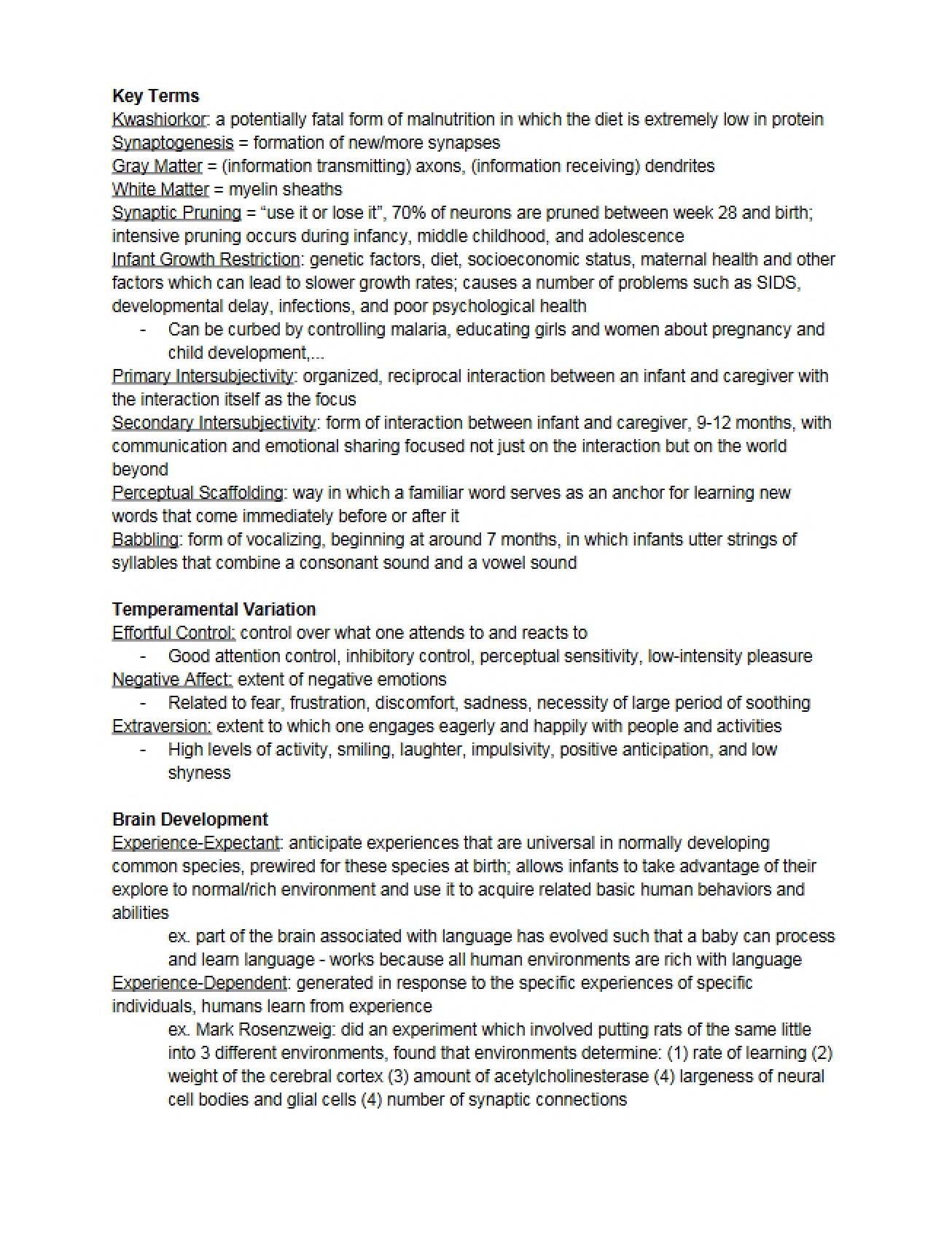 Glossary of Key Terms