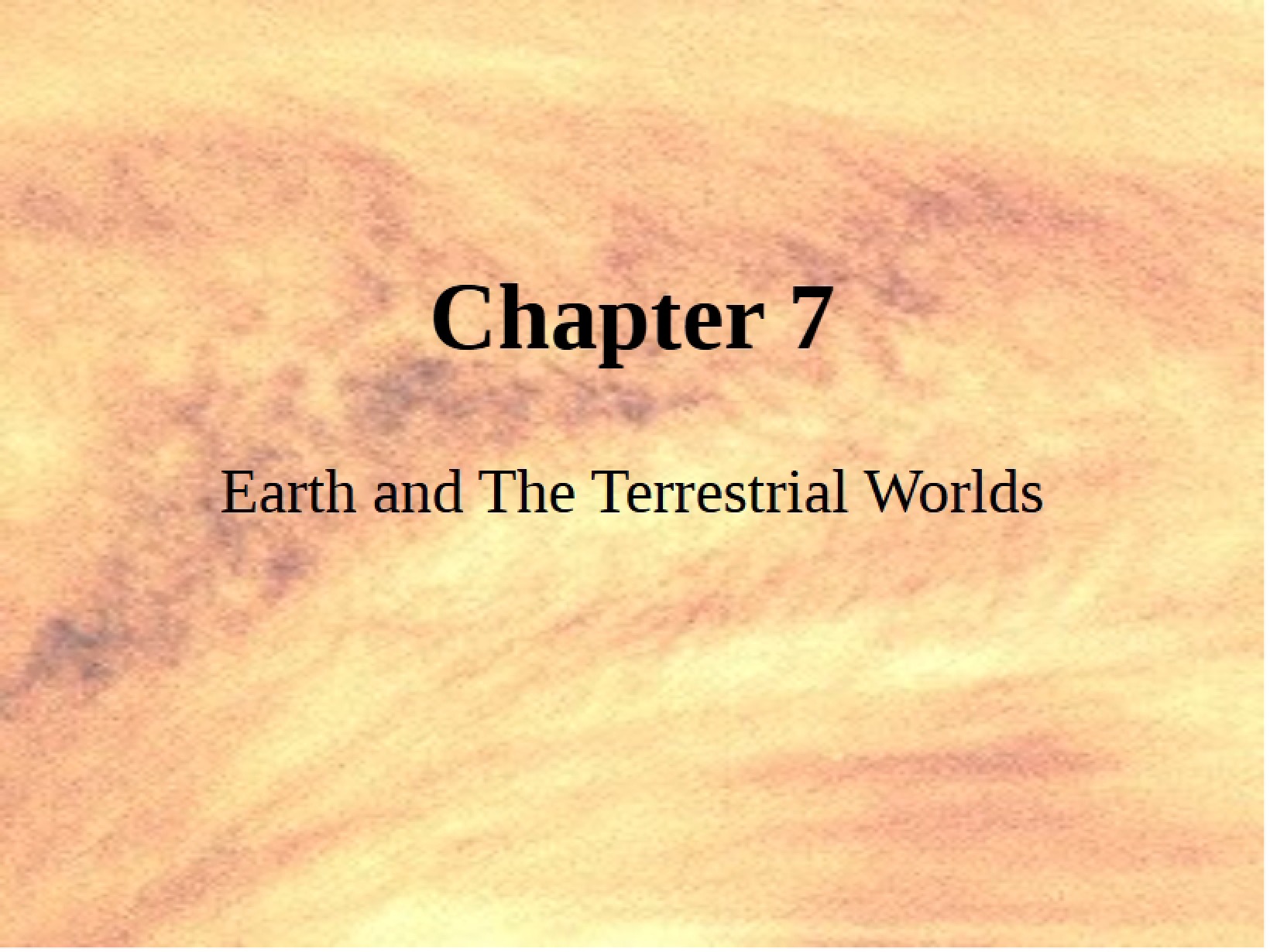 Earth and The Terrestrial Worlds Chapter 7