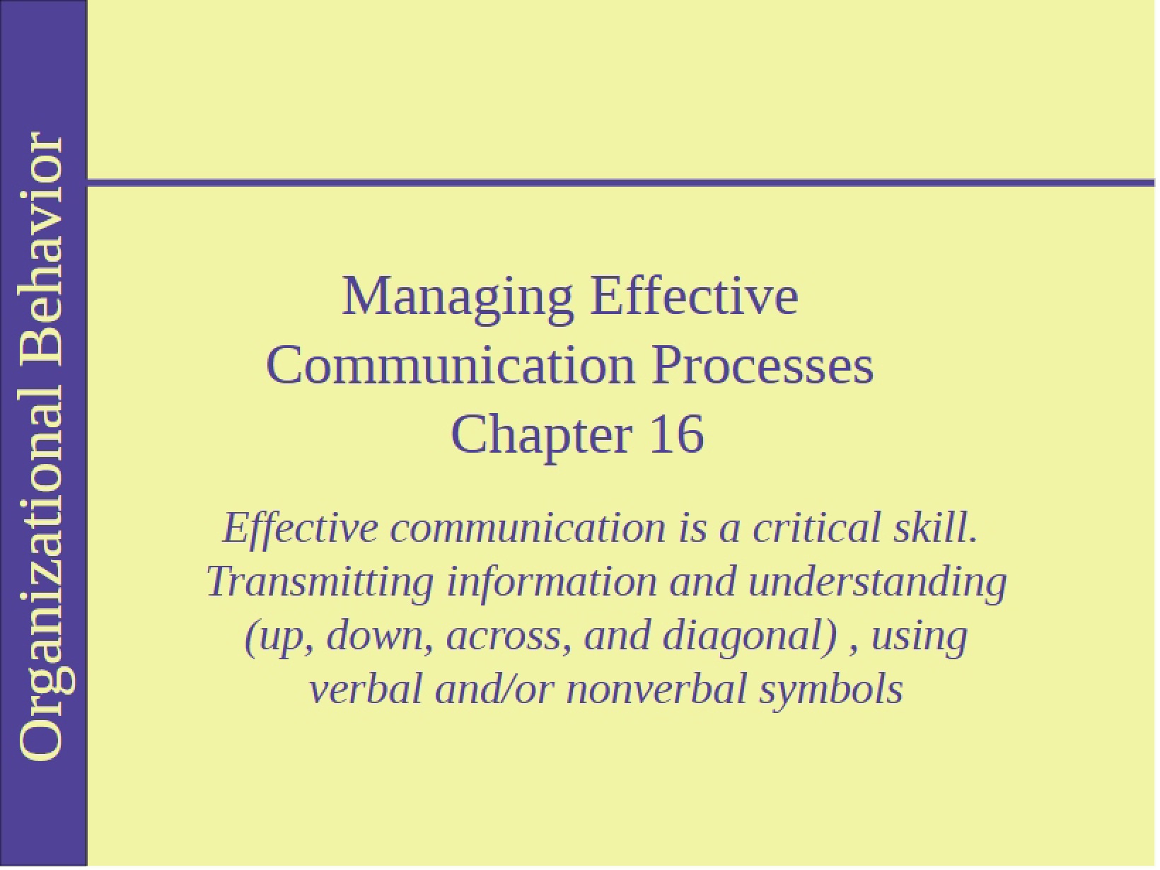 Effective Communication Process Management