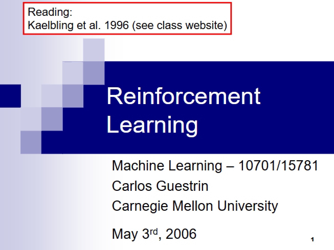 Part 2 Reinforcement Learning