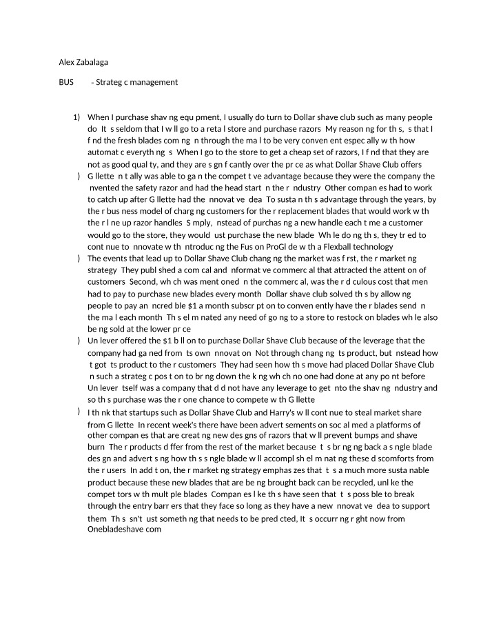 Dollar Shave Club Case Analysis