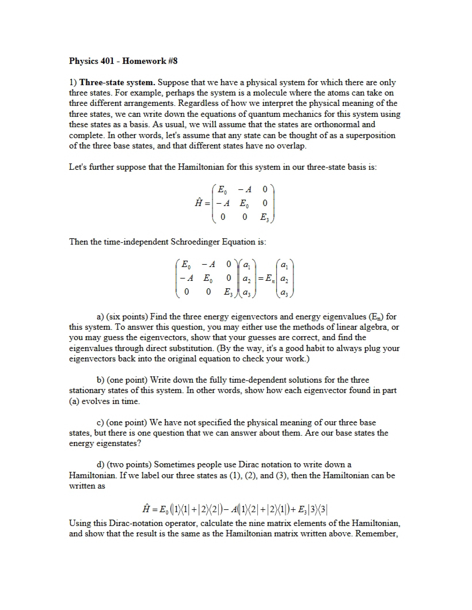 Eighth Homework