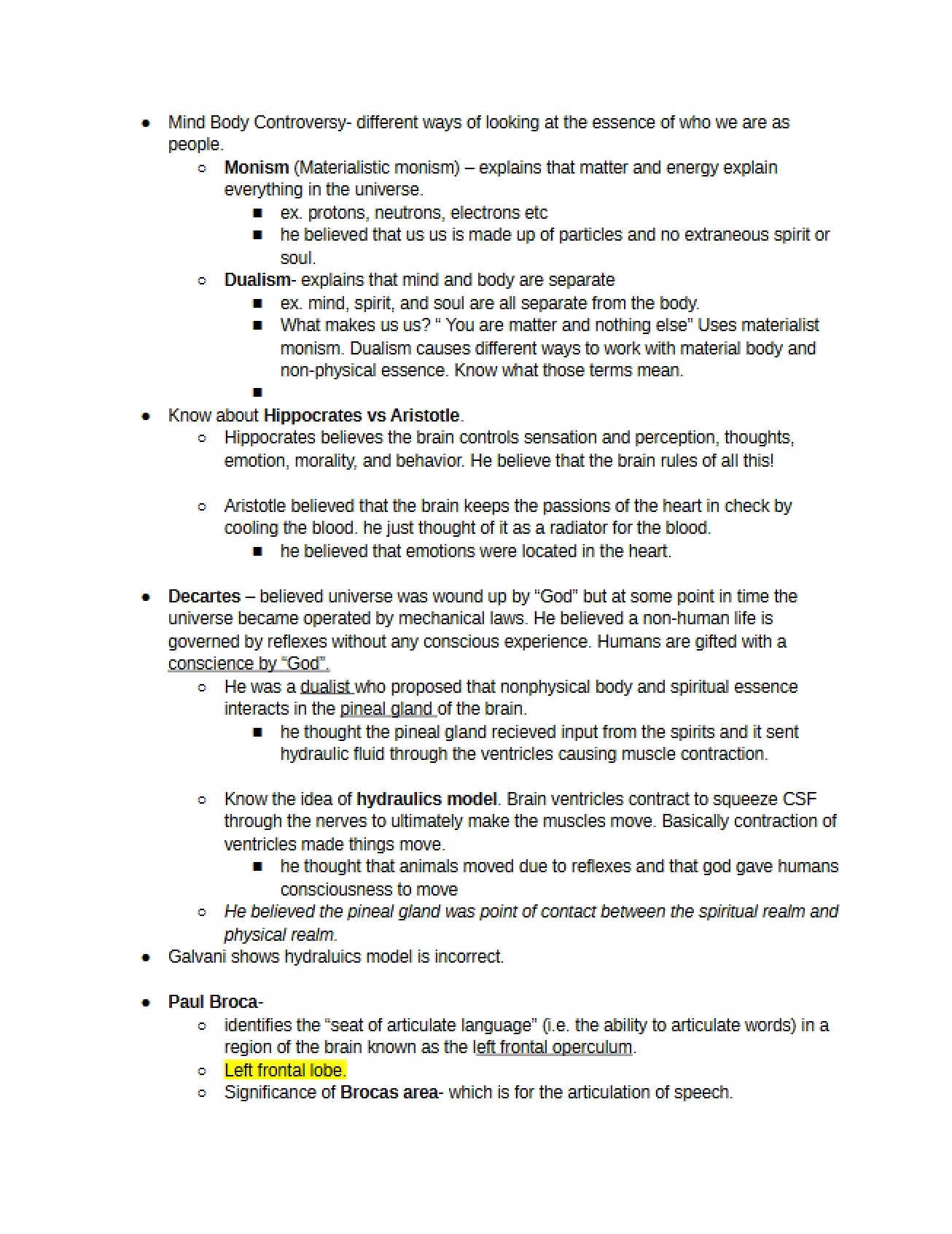 Psychopharmacology Notes