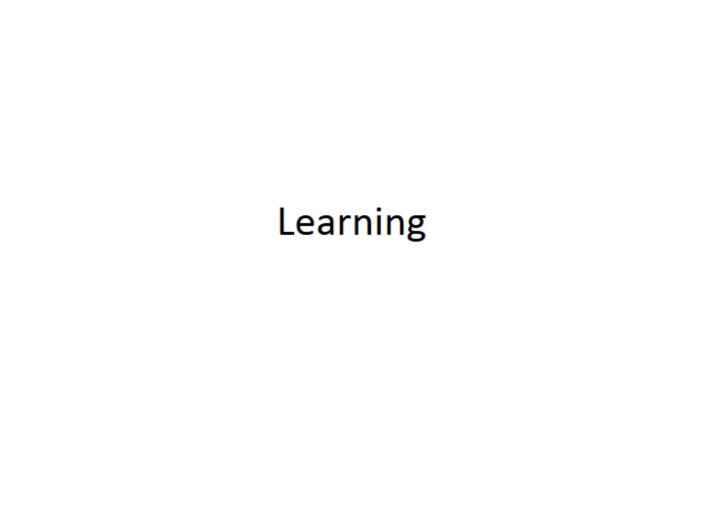 Psychology of Learning