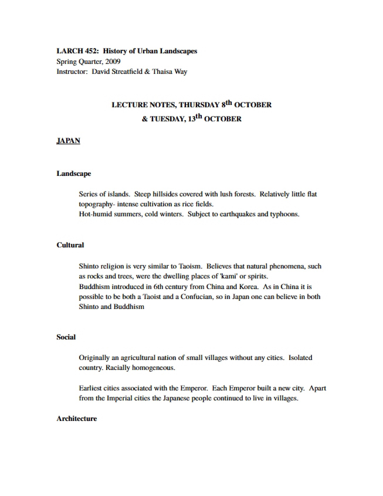 Lecture Note Set 1
