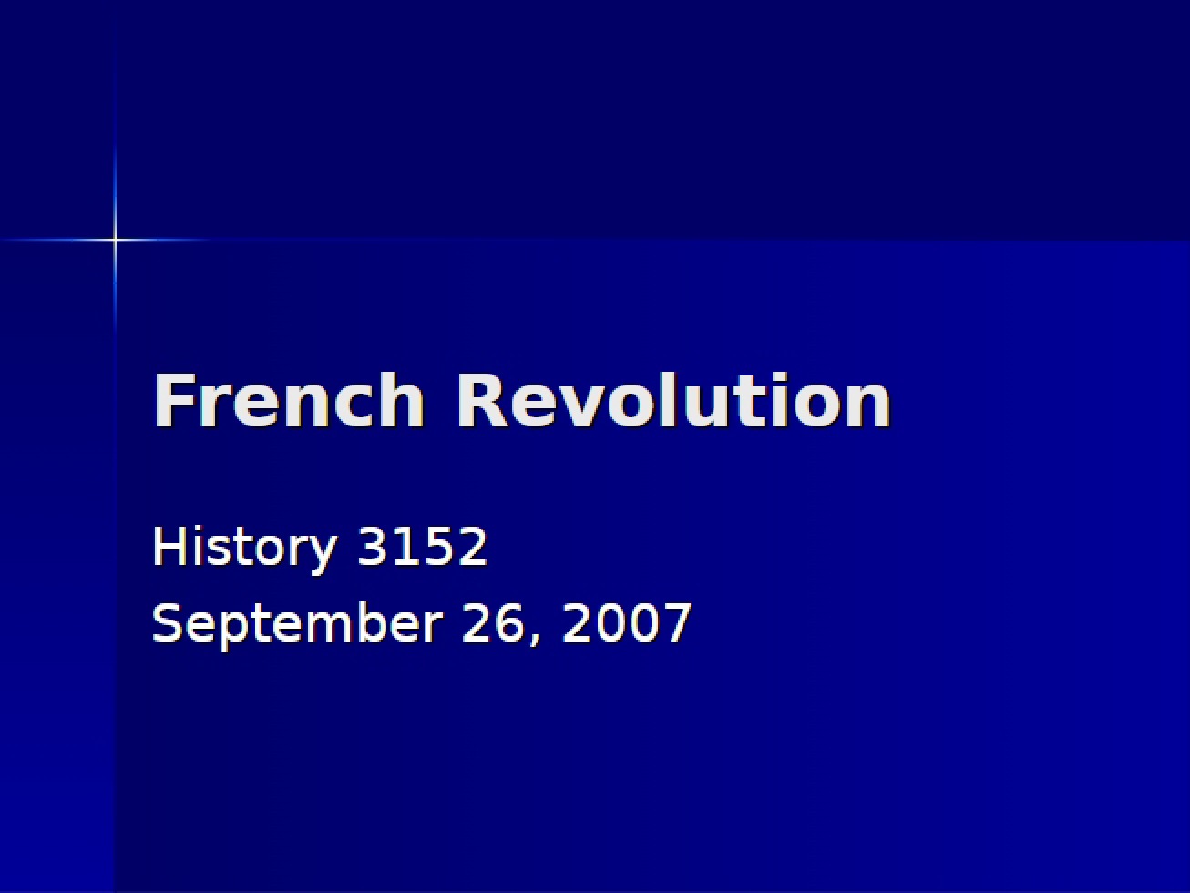 Revolution in France