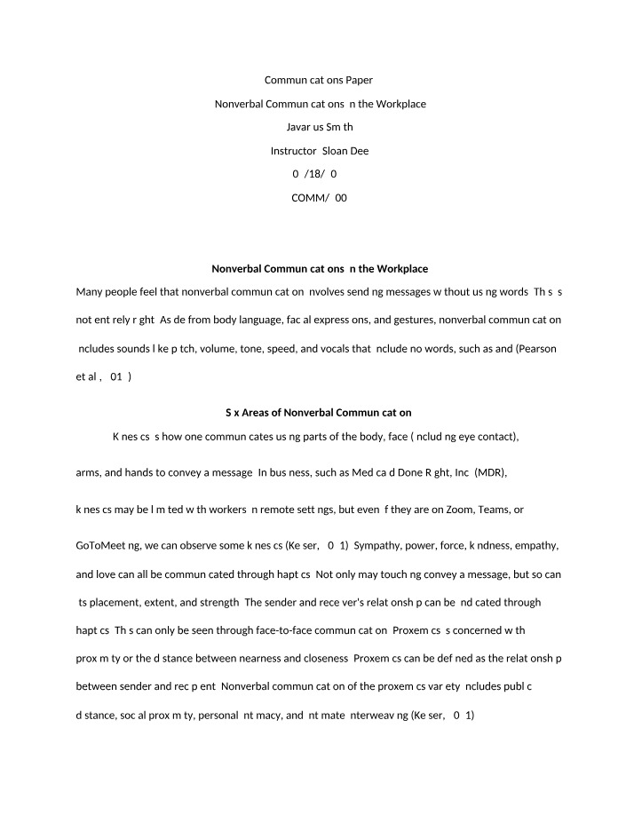 COMM400 - Week 2 Assignment