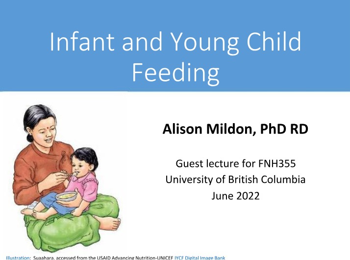 Infant and Young Child Feeding Notes