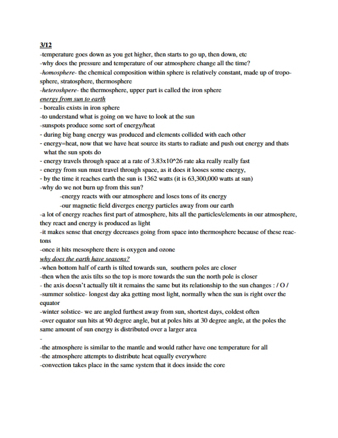 Second Set of Notes on Environmental Geosciences