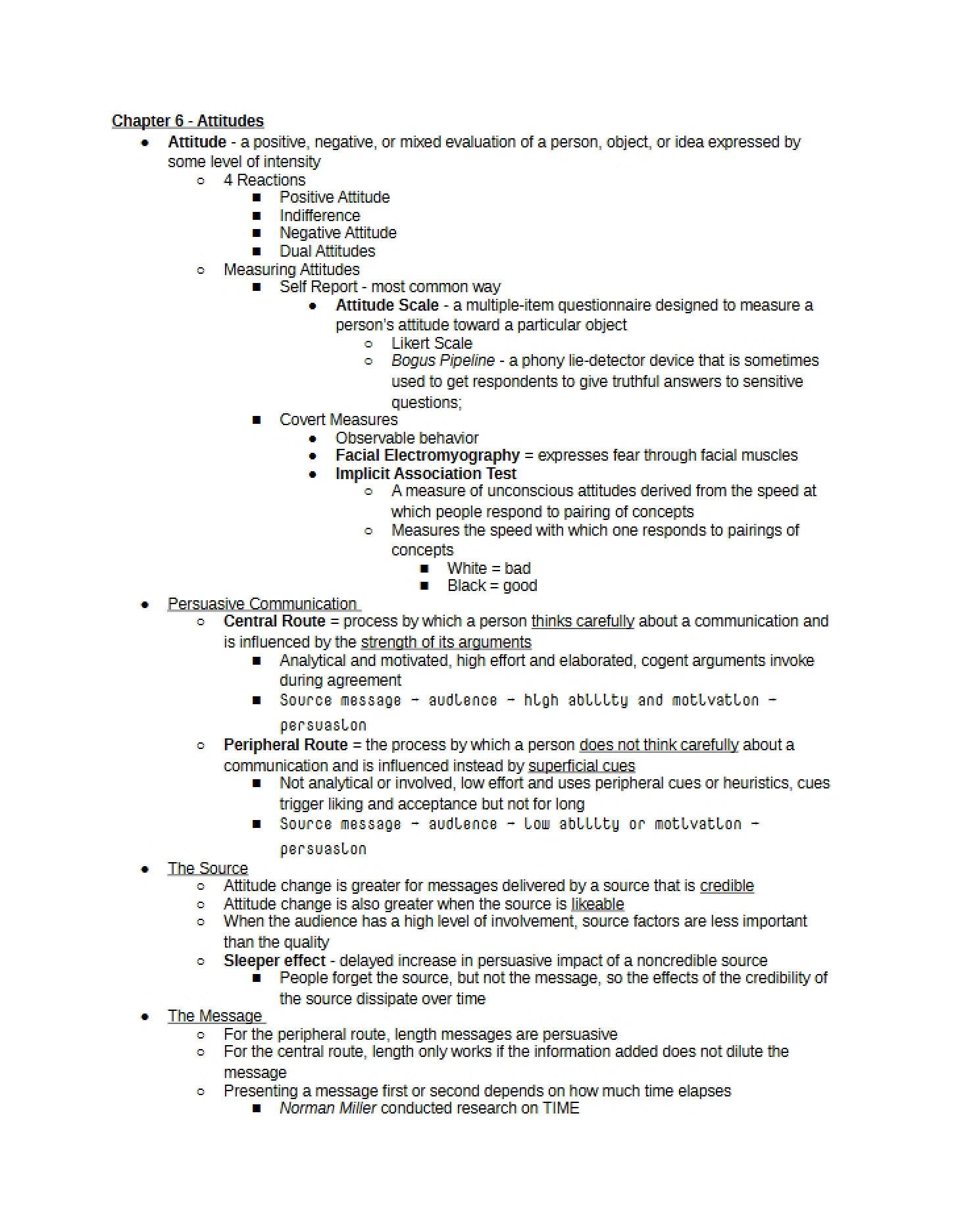 Study Questions Chapters Six to Eight