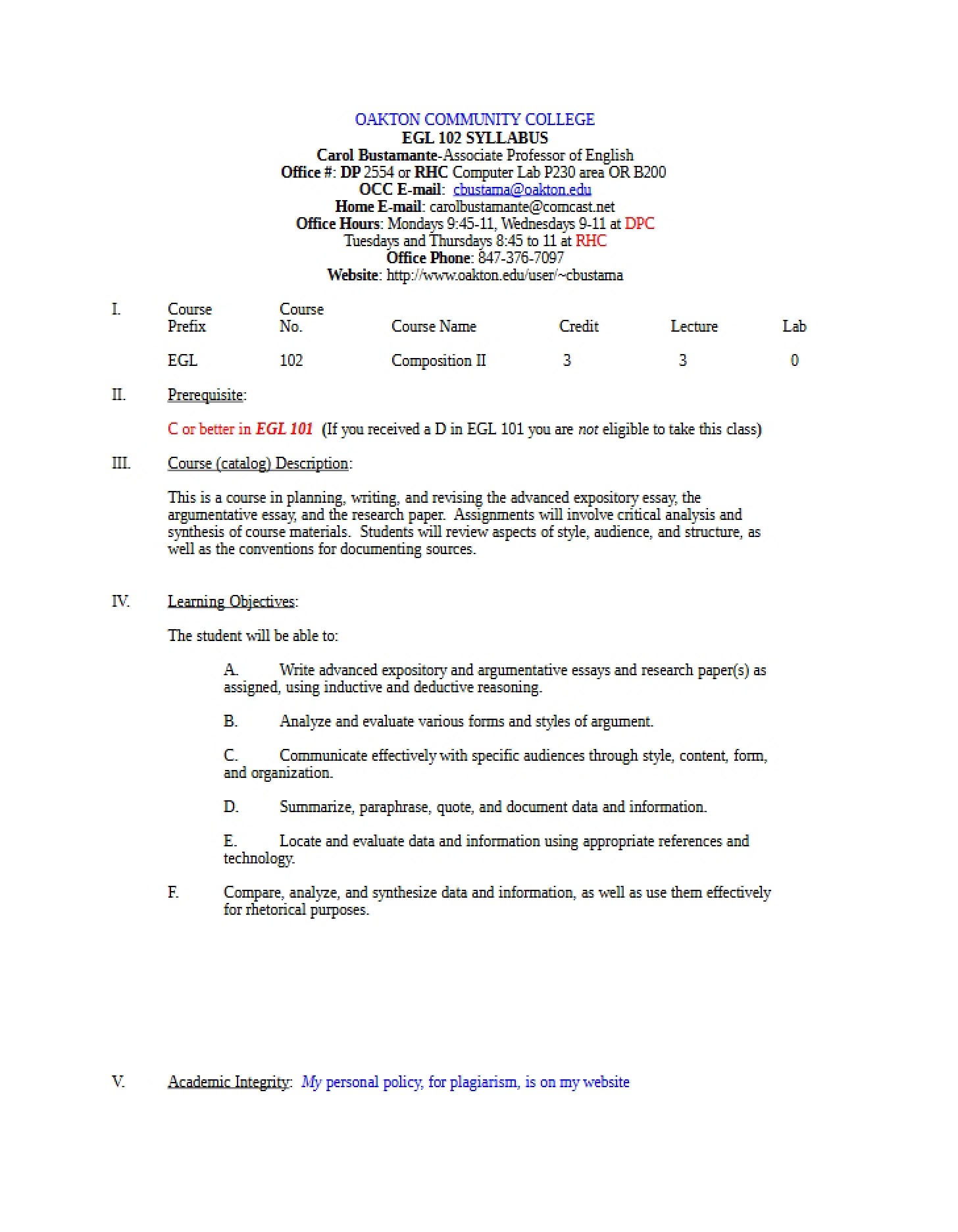 Class Overview
