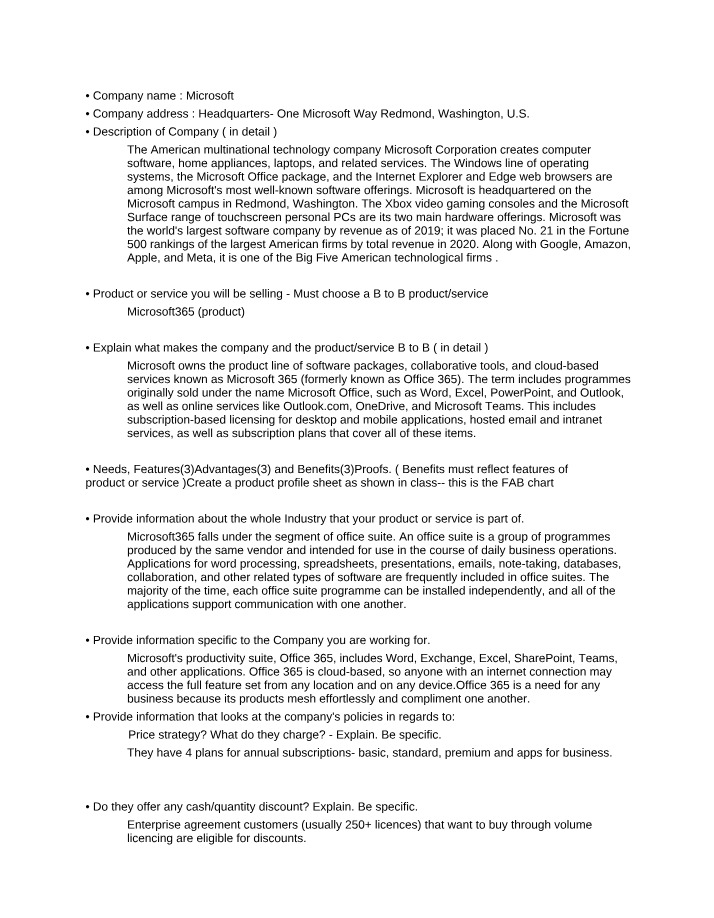 B2B Analysis for Microsoft 365