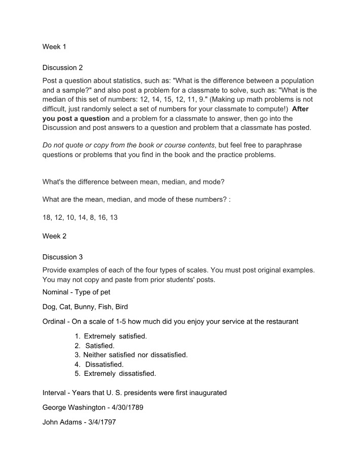 BIOL 224 Discussion Posts