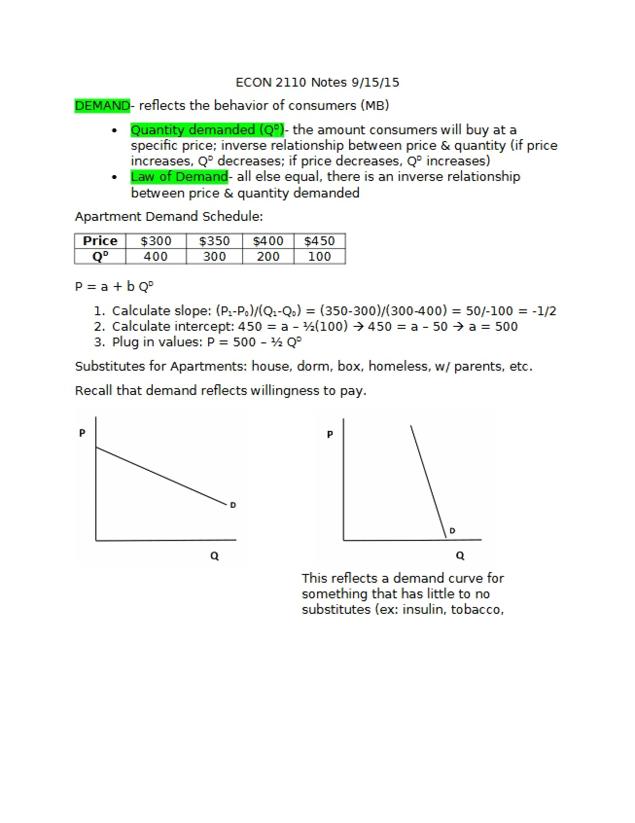 Economic Demand