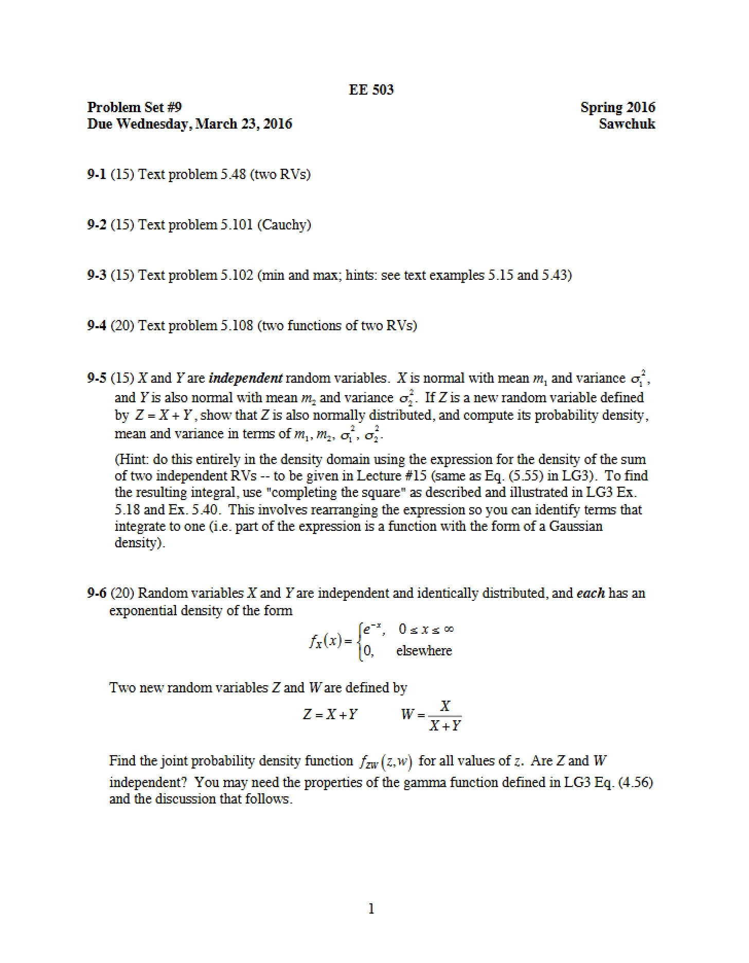 Problem Set 9