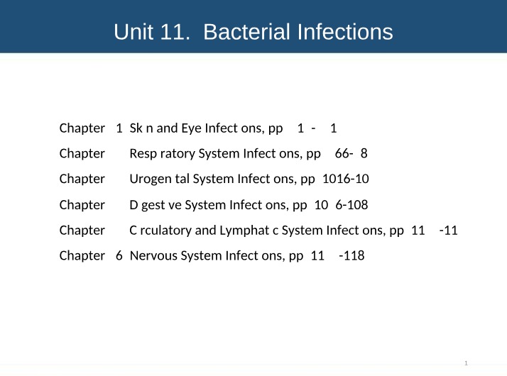 Bacterial Infections of the Skin, Eye, and Respiratory System