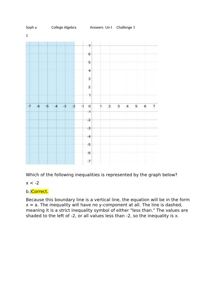 Solving Inequalities and Finding Equations of Lines