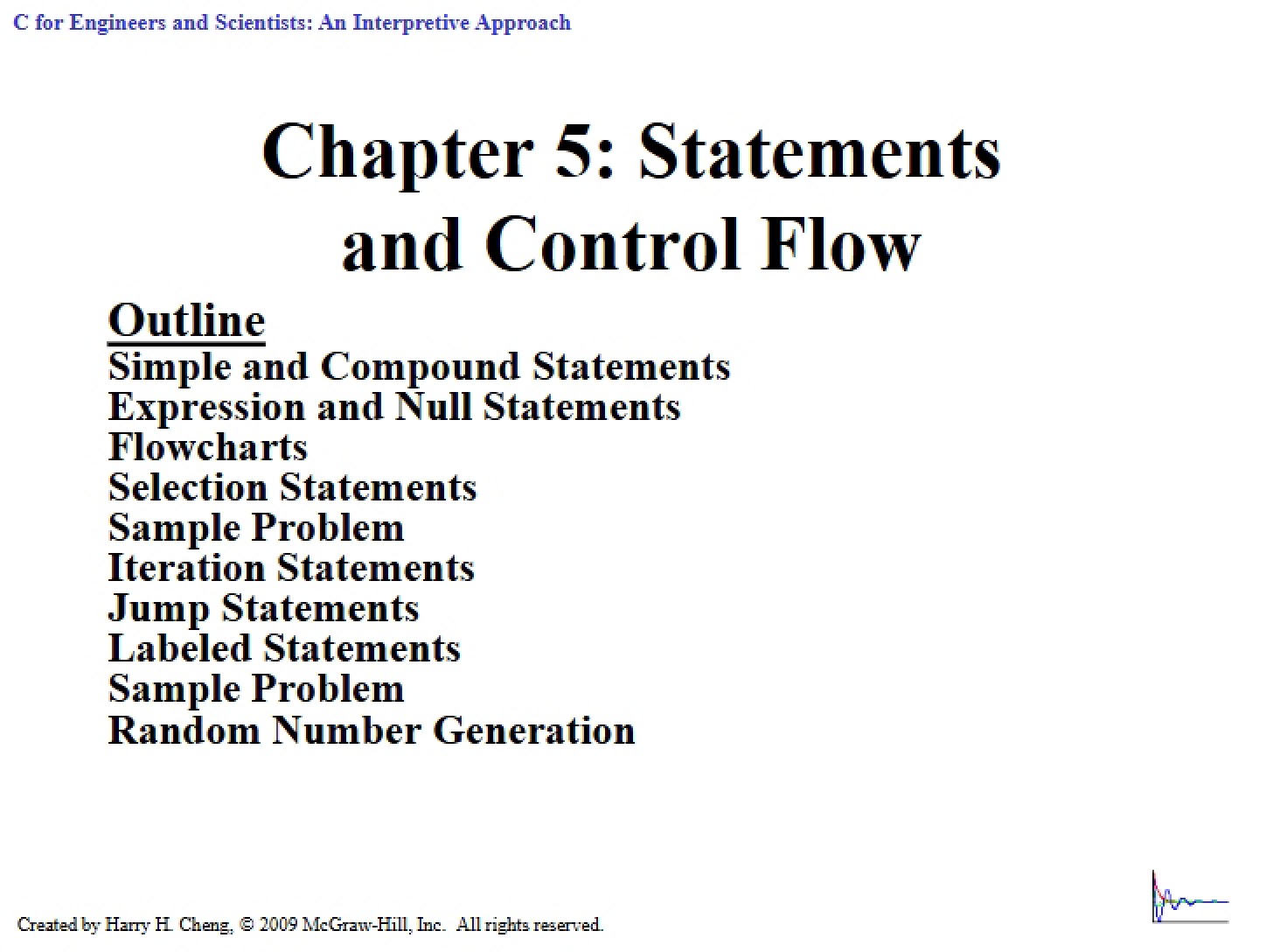Control Flow and Statements