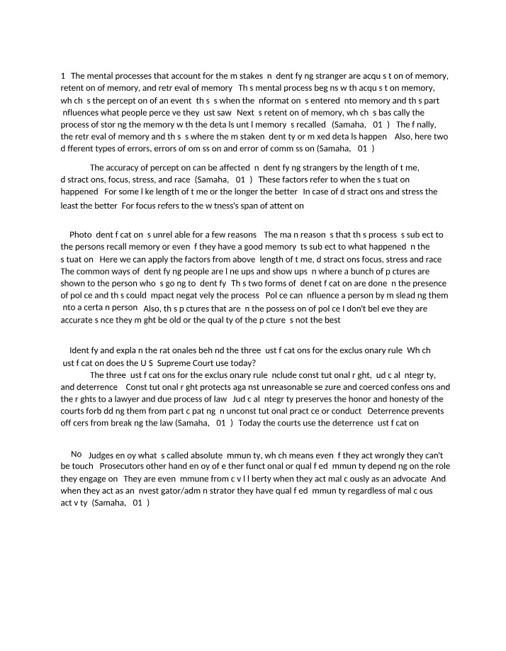 Mistaken Identity - Acquisition and Retention Process