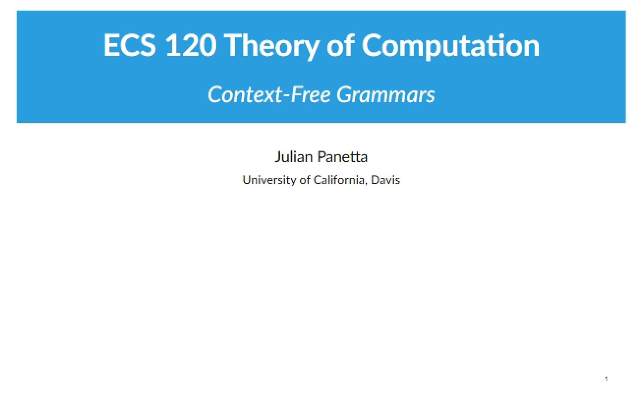 Grammars Context-Free