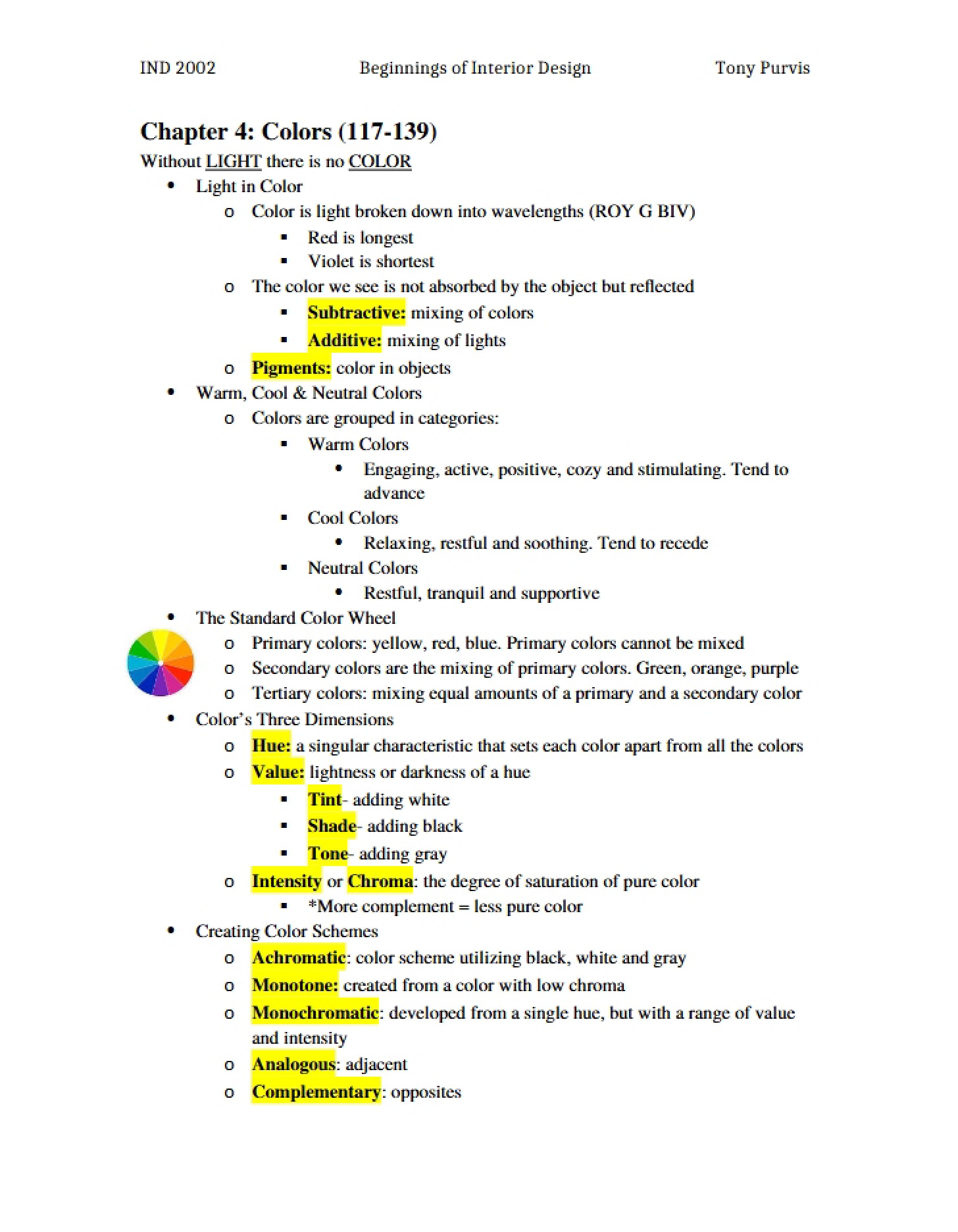 Color Theory Fundamentals (Chapter 4)
