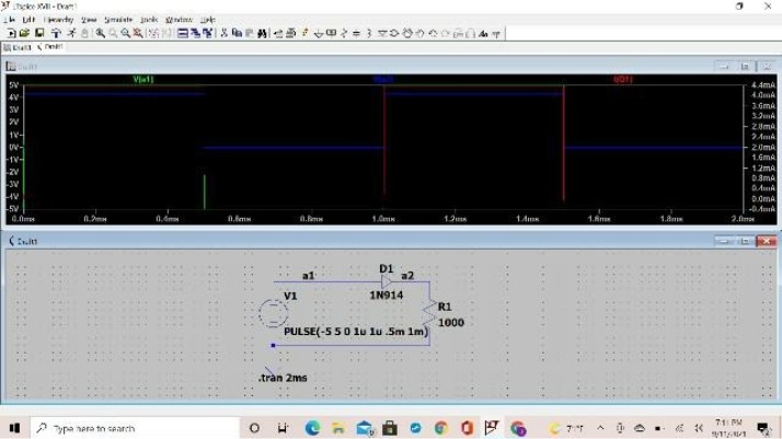 LTspice XVII Simulation - Voltage and Current Analysis