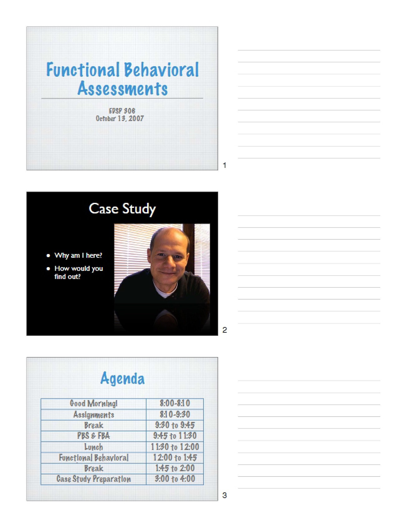 Functional Behavioral Assessments